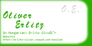 oliver erlitz business card